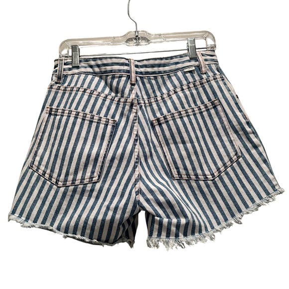 Billabong How Bout That Striped Denim Shorts Size 28 - Picture 3 of 7